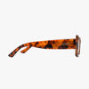 Breeze Amber Smoke Polarized Rectangle Sunglasses
