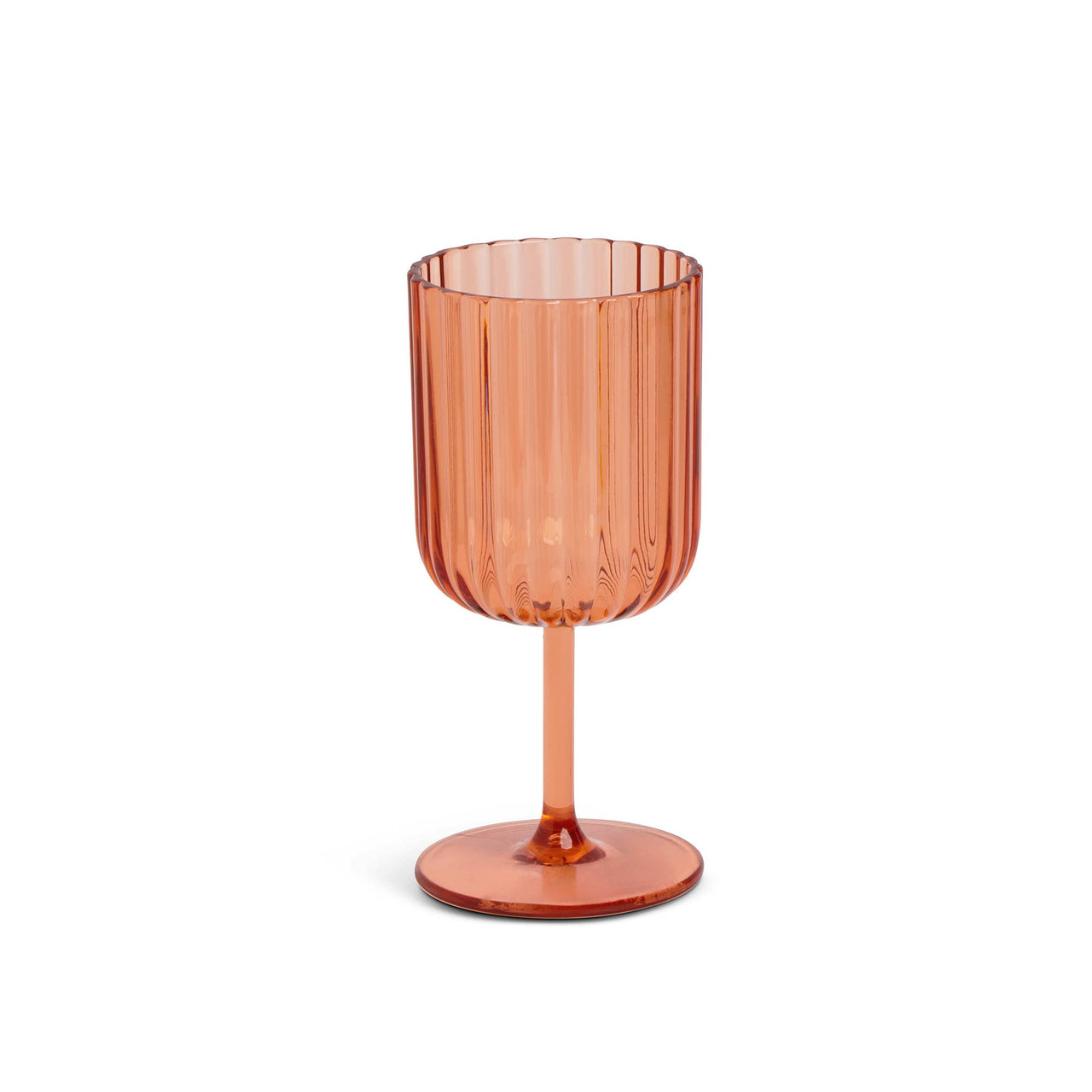 10.5oz Ribbed Wine Glass