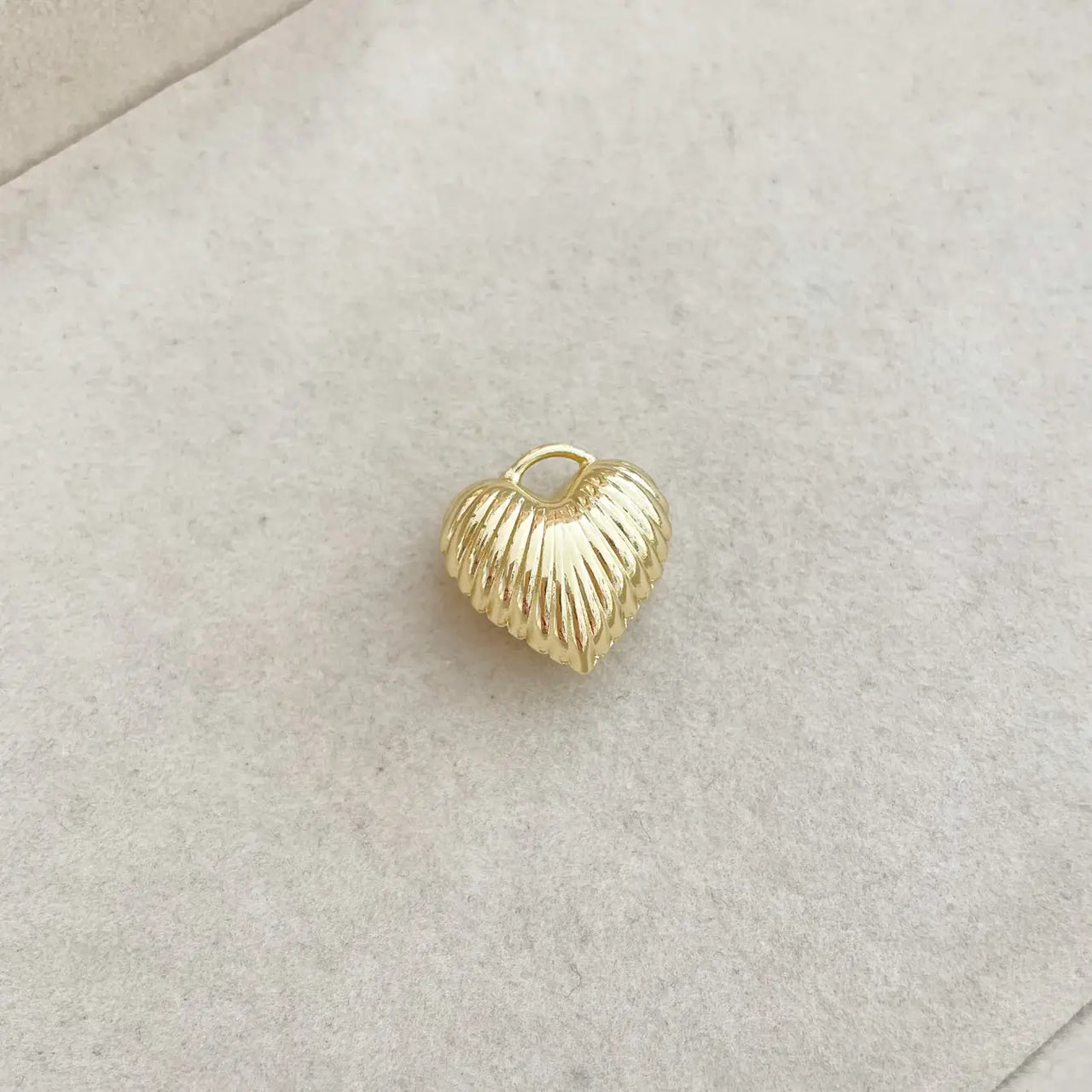 Ripple Heart Charm