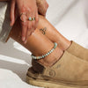 Saltwater Anklet - Amazonite Gemstone Jewelry 9"