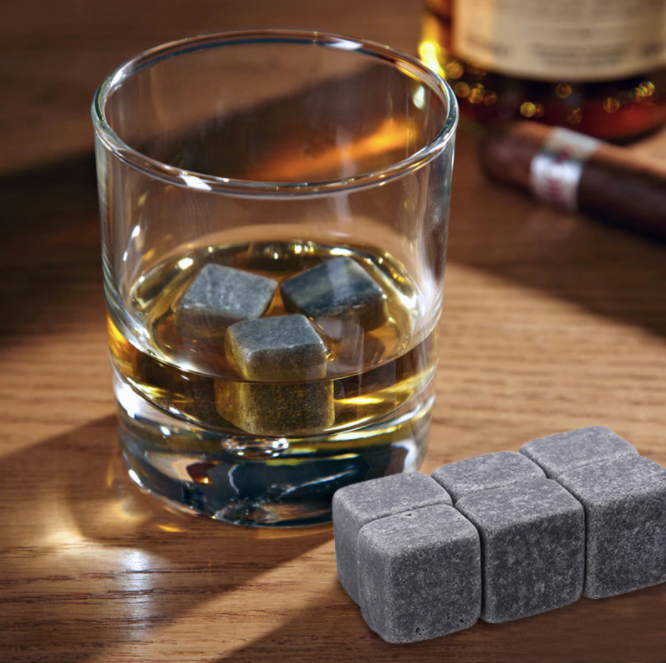 Reusable Ice Cube Whiskey Stones - Black
