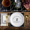 Salem Apothecary Black Paper Dinner Napkins