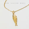 Gold Fish Pendant Necklace - Alma