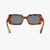 Breeze Amber Smoke Polarized Rectangle Sunglasses