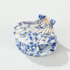 Coastal Blue Seashell Gold Painted Claw Clip