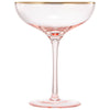 Gilded Pink Rim Coupe
