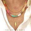 Gold Fish Pendant Necklace - Alma