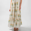 Orange Blossom Tiered Maxi Dress with Hidden Pockets