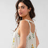 Orange Blossom Tiered Maxi Dress with Hidden Pockets