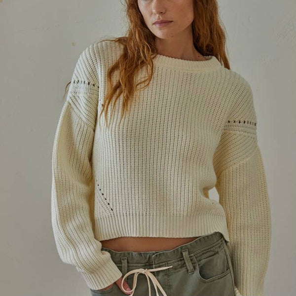 THE ELAINE PULLOVER - Ivory
