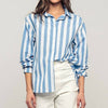 Oversized Stripe Button Down Collared Shirt