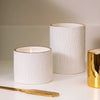Frasier Fir Gilded Ceramic Poured Candle- Medium