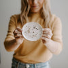 White Gold Speckled Jewelry Dish