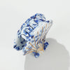 Coastal Blue Seashell Gold Painted Claw Clip