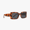 Breeze Amber Smoke Polarized Rectangle Sunglasses