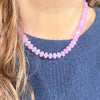 Gemstone Juice Necklace with Dyed Jade Beads
