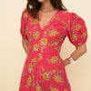 Poppy dress coral