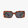 Breeze Amber Smoke Polarized Rectangle Sunglasses