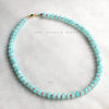 Islands Stone Candy Beaded Necklace - Aqua