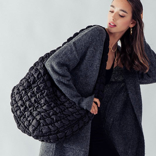 COS + Recycled Polyester Quilted Oversized Shoulder Bag