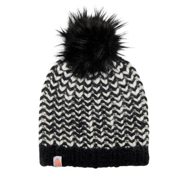 SH*T cheapest That I Knit Foster Pom Merino wool knit beanie hat