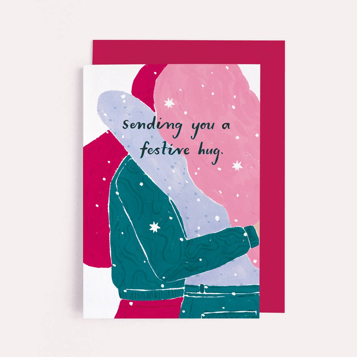 Festive Hug Christmas Card