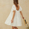 Genevieve Tiered Dress- Off White
