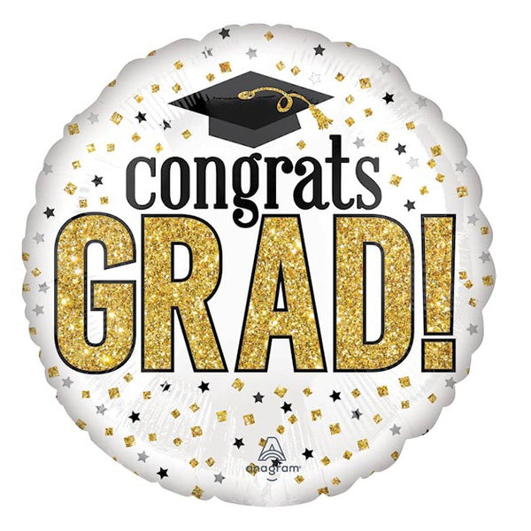 Congrats Grad Sparkle Foil Balloon