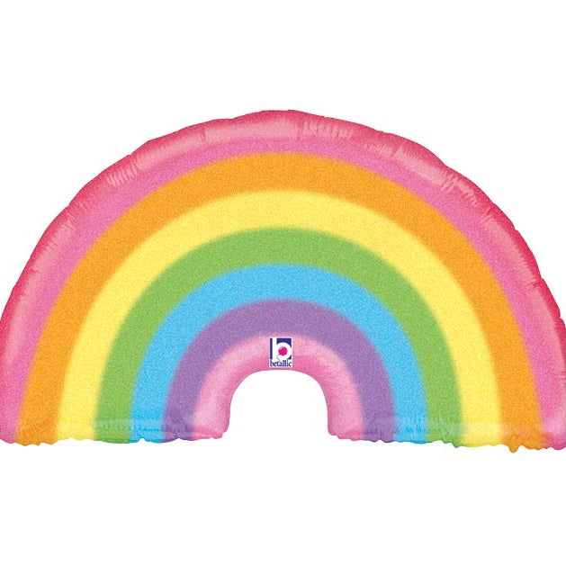 GLITTER PASTEL RAINBOW BALLOON