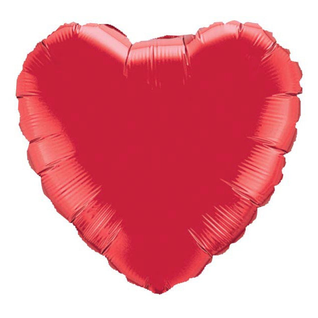 18” Ruby Red Heart Foil Balloon