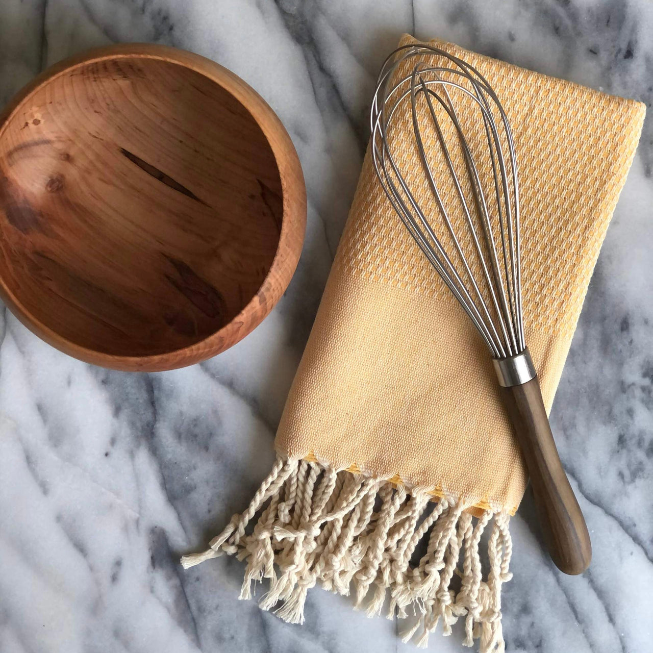 WAFFLE HAND TOWEL -HONEY