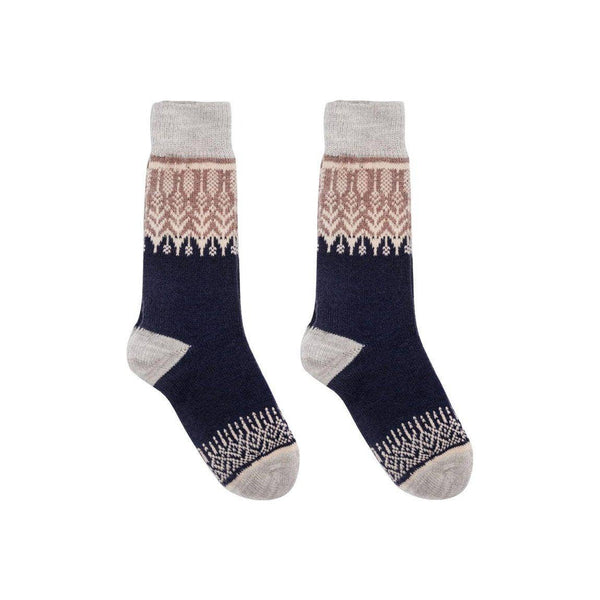 Nordic Socks Merino Wool- Yule Navy