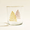 Gold Christmas Tree 12.5 Ounce Glass Tumbler