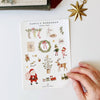 Santa's workshop sticker sheets