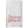 Lit Christmas Holiday Kitchen Flour Sack Tea Towel