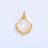 24K Gold Filled Scallop Seashell Ocean Beach Charm | W279