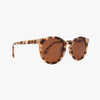 Heron Latte Tortoise Polarized Round Sunglasses