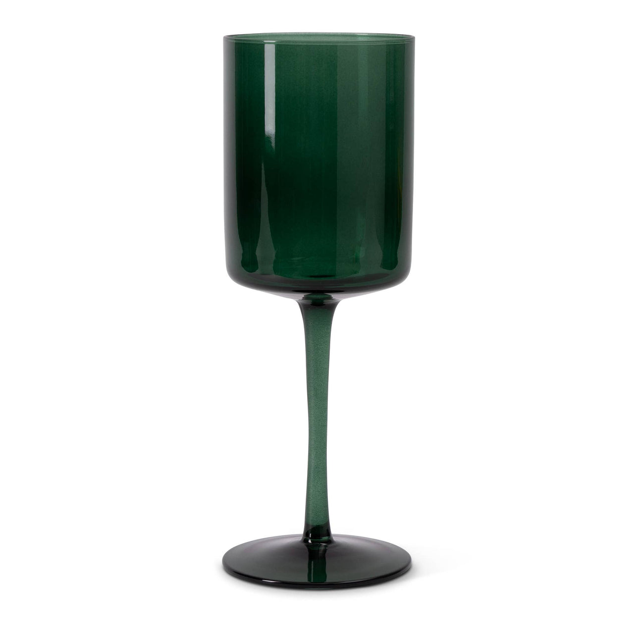 14oz Wine Glass - Green