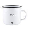 Enamel Mug - Mr. or Mrs.