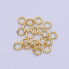 24K Gold Filled 5mm, 6mm, 7mm, 8mm (18 Gauge) Jump Ring Jewelry Making Supply | SP-1560 ~ SP1563-15: 7mm