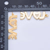 Micro Pave CZ "LOVE" Charm