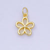 Open Petal Plumeria Charm