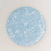Blue Florals Bent Birch/Melamine Round Serving Tray