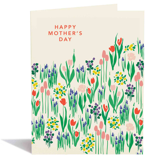 Spring Floral Field Mother's Day Card
