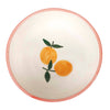 Ceramic Striped Orange Bowl - Pink