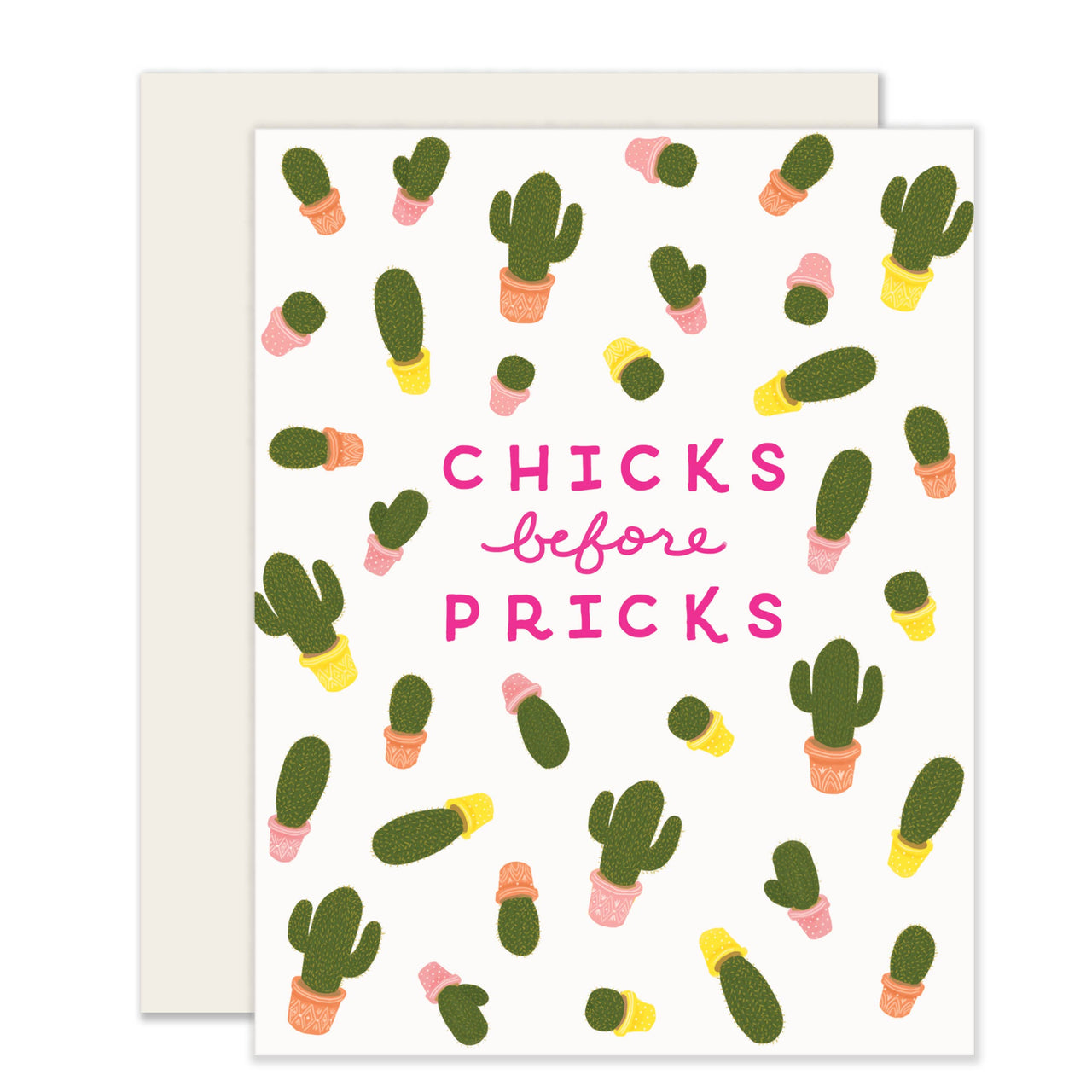 Chicks Before Pricks Friendship Support Card