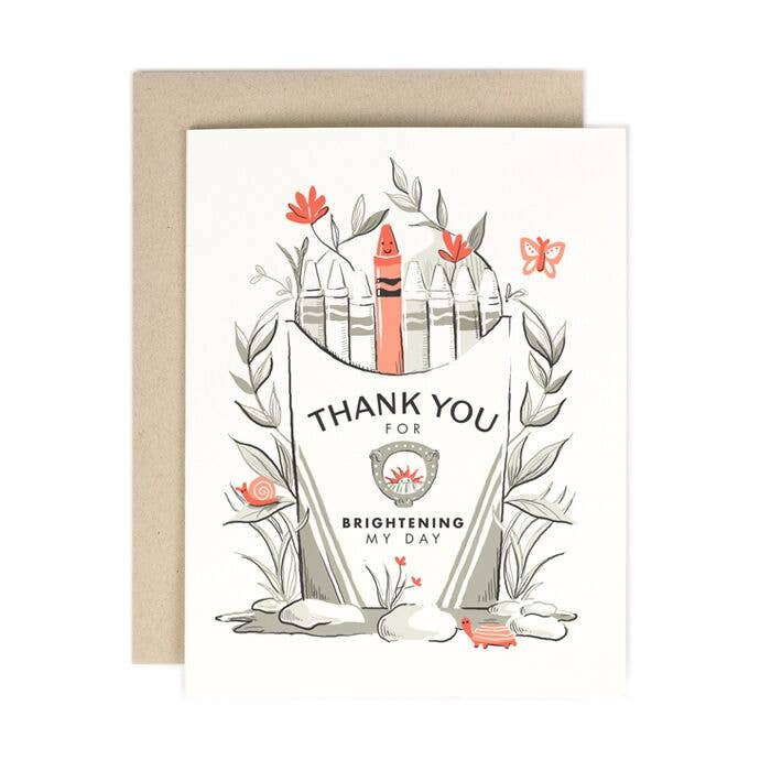 Thank You Crayon Box Greeting Card- Boxed Set