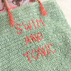 Swim And Tonic Straw Beach Tote