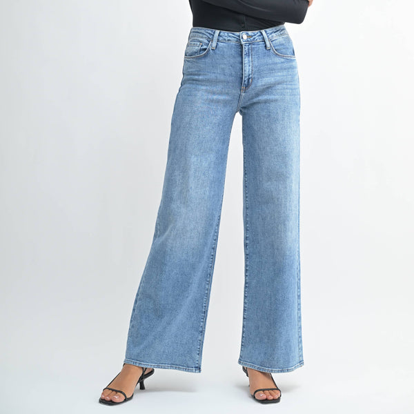 Stretchy Wide Leg Jeans