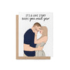 Love Story Engagement Card